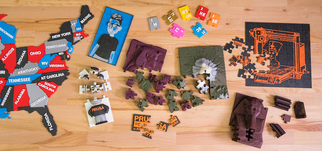 3D jigsaw puzzles by Prusa Printers