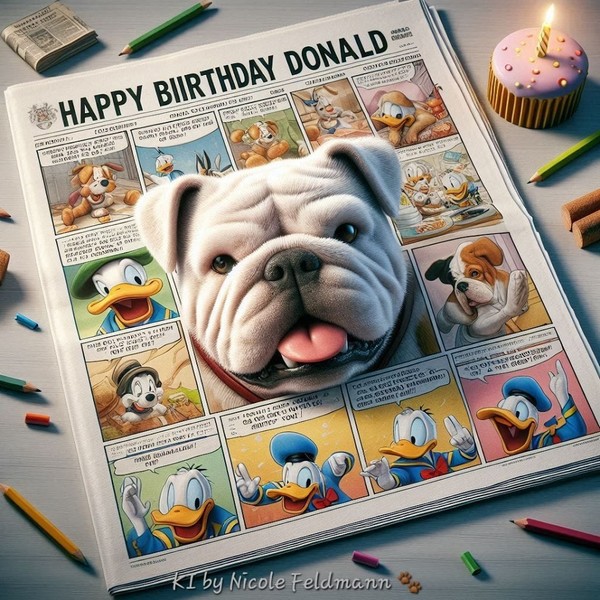 "Happy Birthday Donald"   ...