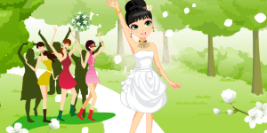 Spiel - Bride Tossing Bouquet