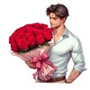 Bouquet de roses pour le 8 mars