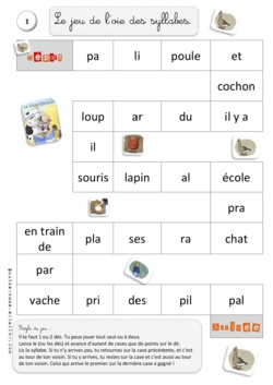 Jeux de l'oie - Combinatoire - Syllabique