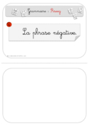 Pochettes pour les étiquettes de la méthode de grammaire Rseeg.