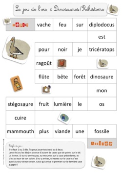 Jeux de l'oie - Combinatoire - Syllabique