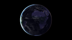 An image of Earth at night, created with data from the Suomi National Polar-orbiting Partnership (NPP) satellite.