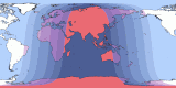 Map of the 20250907 Total Lunar Eclipse