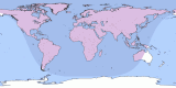 Map of the 20301209 Penumbral Lunar Eclipse