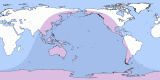 Map of the 20310605 Penumbral Lunar Eclipse