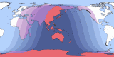 Map of the 20320425 Total Lunar Eclipse