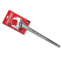 Craftsman Metric and SAE Wide Jaw Adjustable Wrench 24 in. L 1 pc