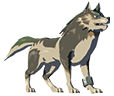 Wolf Link sprite from Breath of the Wild