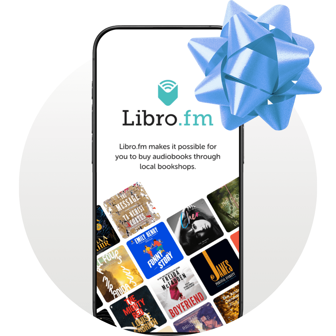 Libro.fm app with gift bow