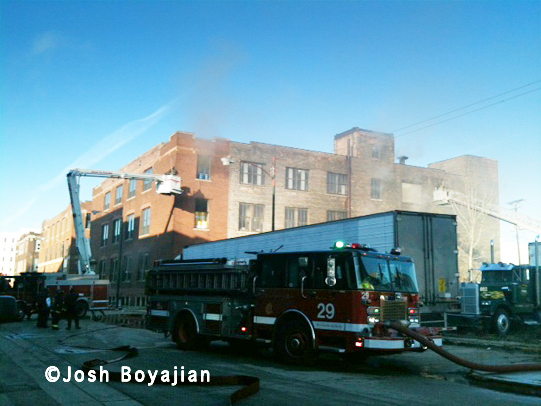 Chicago 3-11 alarm fire at 1428 w 37th Street 12-31-11