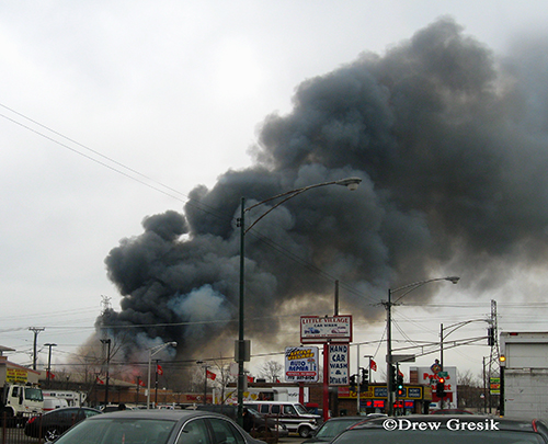 Chicago 4-11 Alarm fire at 2444 W. 21st Street 12-29-12