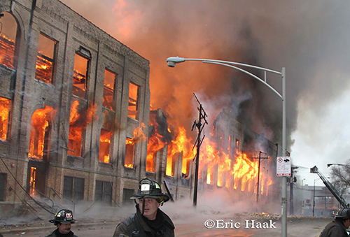 Chicago 4-11 Alarm fire at 2444 W. 21st Street 12-29-12