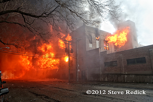 Chicago 4-11 Alarm massive fire at commercial warehouse facility 12-29-12 at 2444 S. 21st Street