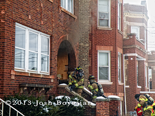 house fire in Berwyn 3-7-13 fire department firefighters