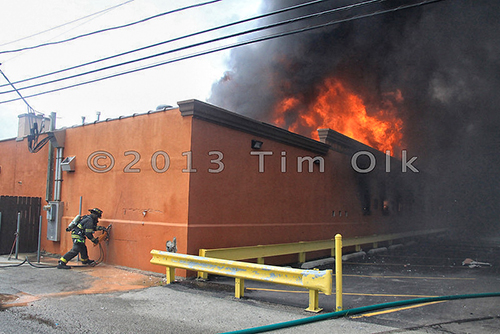 5 alarm massive grocery store fire in Stone Park