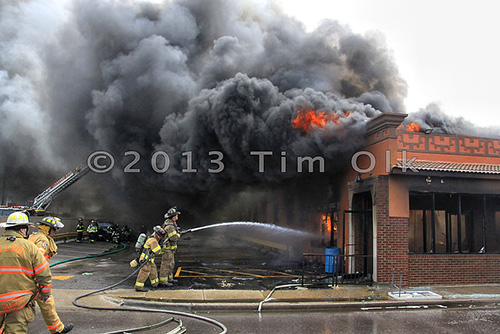 5 alarm massive grocery store fire in Stone Park