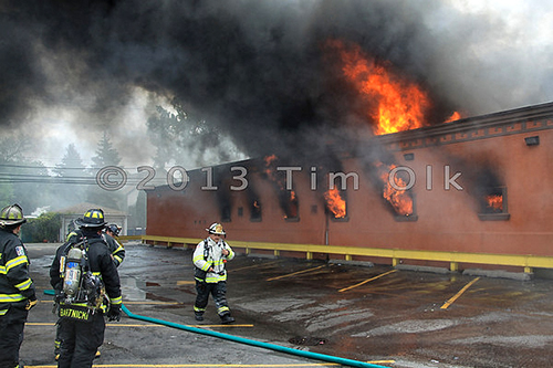 5 alarm massive grocery store fire in Stone Park