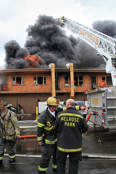 5 alarm massive grocery store fire in Stone Park