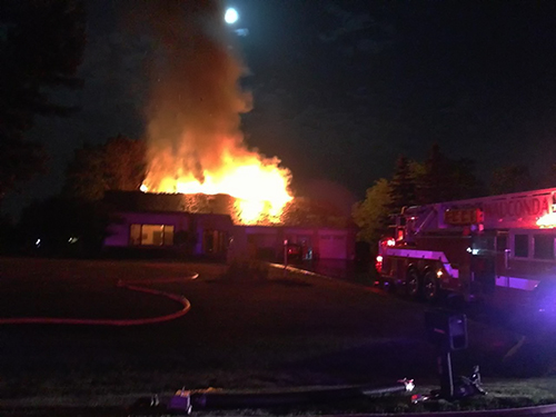 house fire at 11 Rosewood Drive in Hawthorn Woods