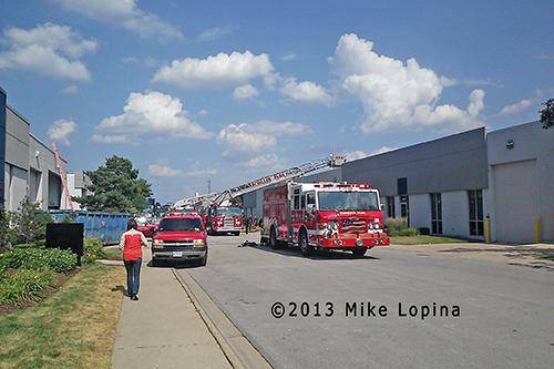 Schiller Park fire scene