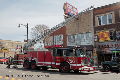 Chicago FD aerial ladder truck