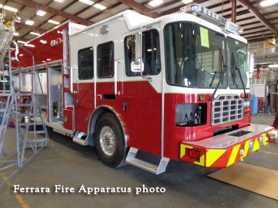 fire engine being built