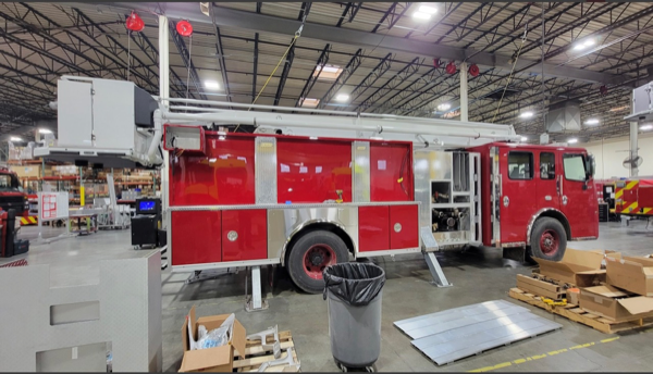 #chicagoareafire.com; #RomeovilleFD; #rosenbaueramerica; #FireTruck; #beingbuilt; #Commander; #ACP55;