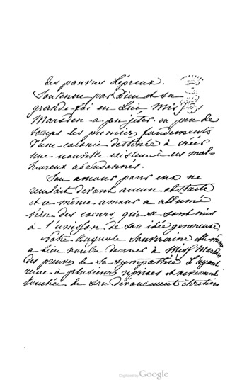 handwritten page from letter