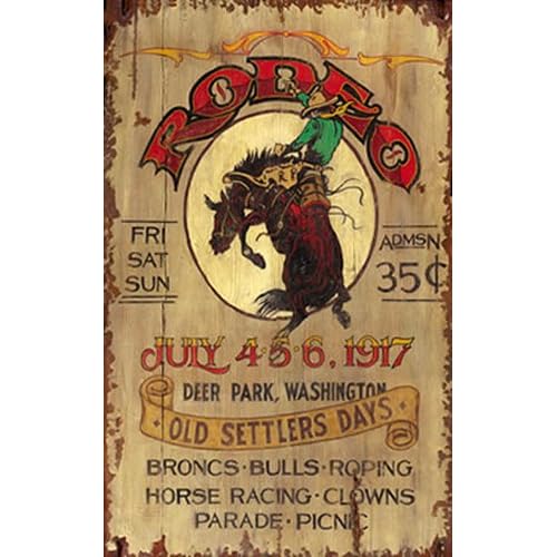 Rodeo LARGE rustic Signs  Rustic Sign Vintage old Western Old sign