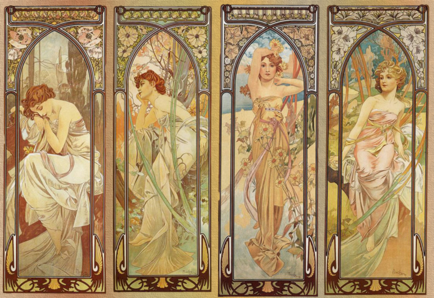 art nouveau, alphonse mucha,