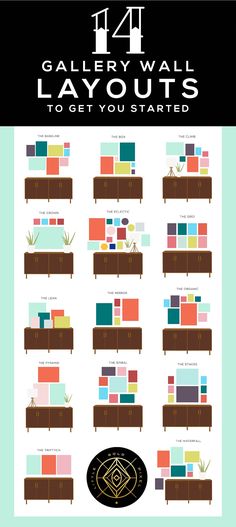 14 Gallery Wall Layouts to Get You Started • Little Gold Pixel