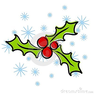 christmas holly clipart