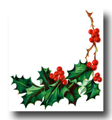 christmas holly clipart