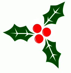 christmas holly clipart