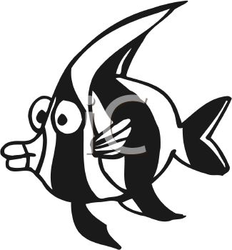 tropical%20fish%20black%20and%20white%20clipart