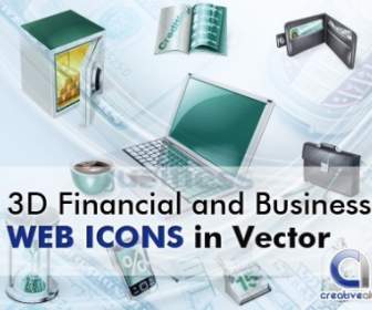 3d Financial And Business Web Icons