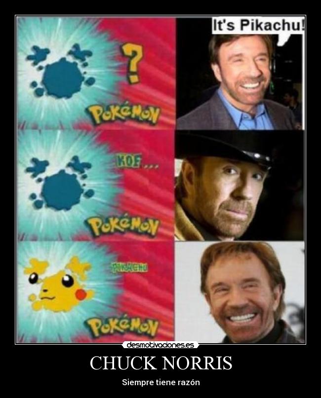 CHUCK NORRIS - Siempre tiene razón