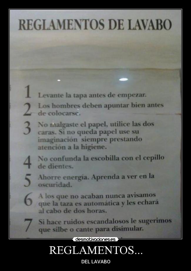 carteles aseos desmotivaciones