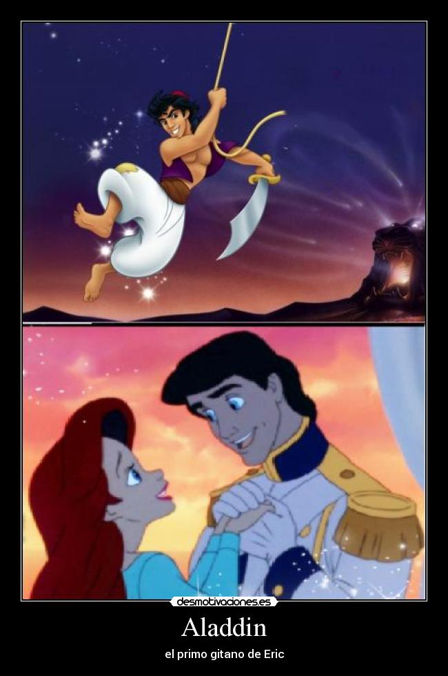 carteles aladdin eric disney el_loren desmotivaciones