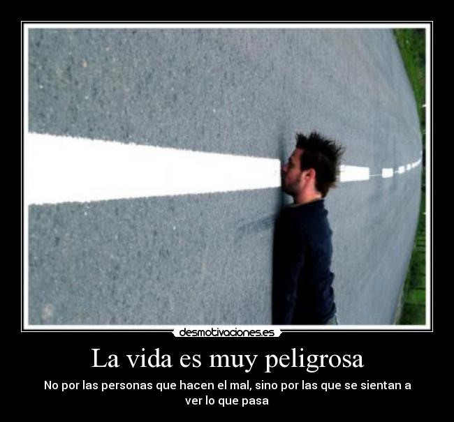 carteles vida vida muy peligrosa desmotivaciones