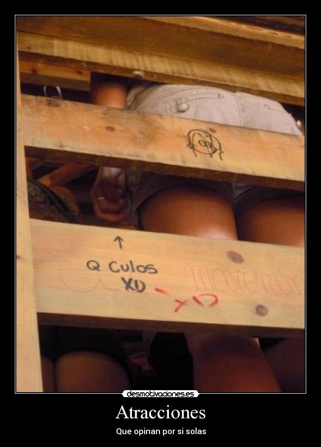 carteles atracciones que opinan por solas desmotivaciones