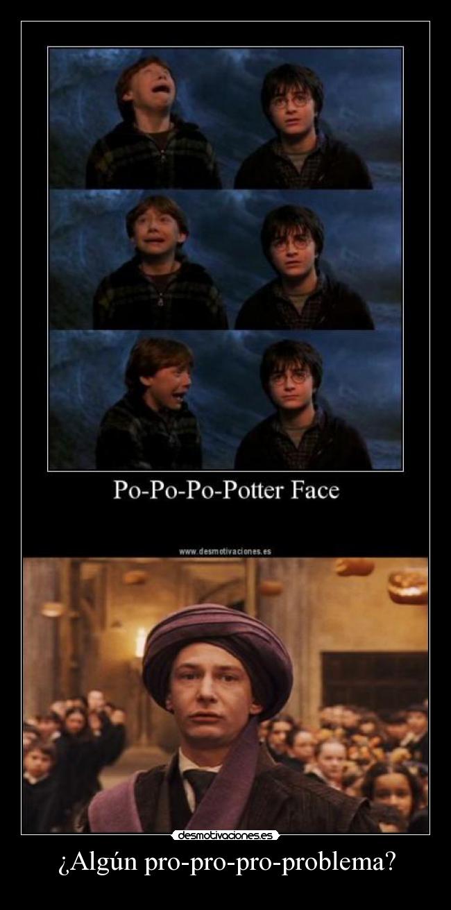 carteles harry potter algun problema joven desmotivaciones