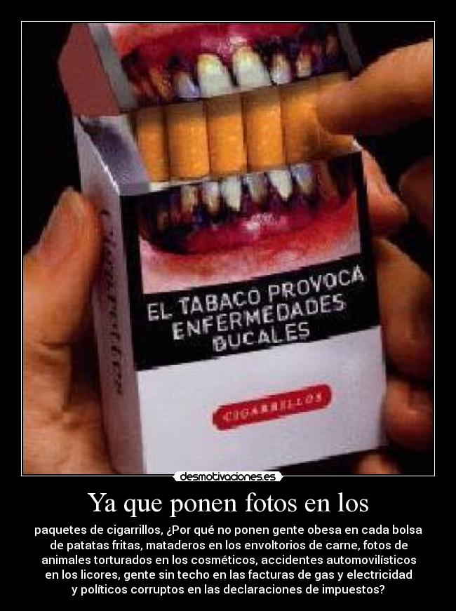 carteles tabaco desmotivaciones