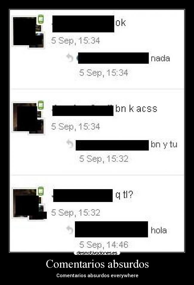 Comentarios absurdos - Comentarios absurdos everywhere