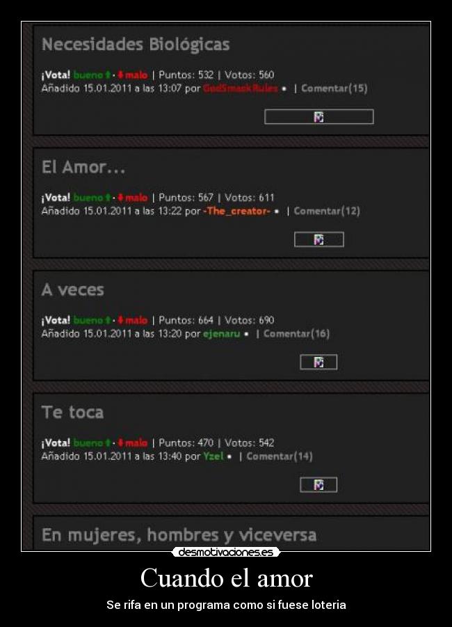 carteles amor lol trollface amor loteria mujeres hombres viceversa desmotivaciones