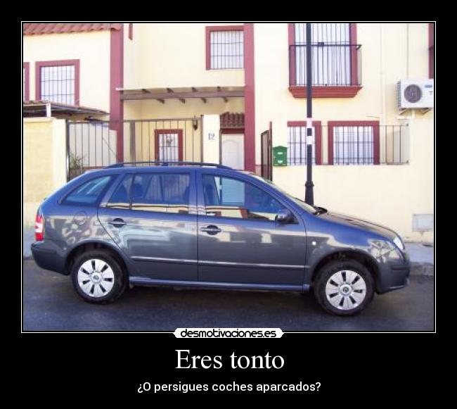 Eres tonto - ¿O persigues coches aparcados?