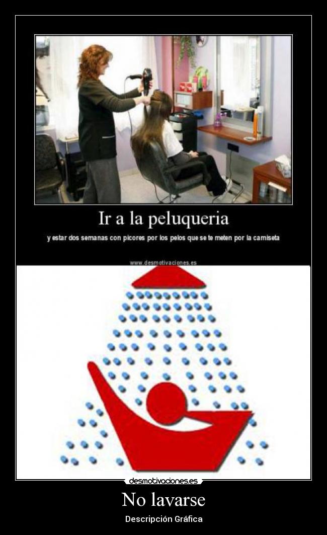 carteles peluqueria pelos picor desmotivaciones