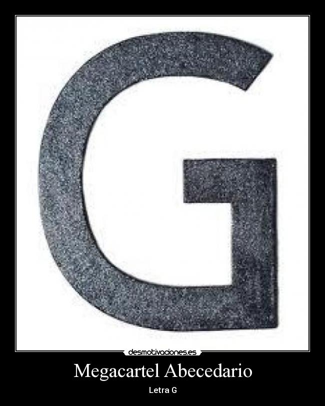 Megacartel Abecedario - Letra G